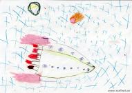 Ракета. Рисунки о космосе