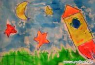 Через тернии к звездам. Рисунки о космосе