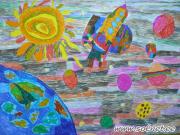 Космическое путешествие. Рисунки о космосе