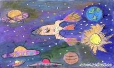 Путешествие по космическим просторам. Рисунки о космосе