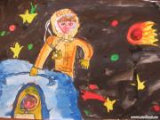 Выход в открытый космос. Рисунки о космосе