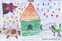 Белка и Стрелка. Рисунки о космосе