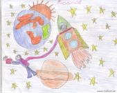 Путешествие в космос. Рисунки о космосе