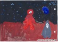 На Луне. Рисунки о космосе