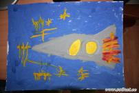 Ракета. Рисунки о космосе