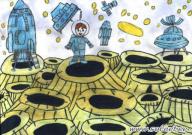 На Луне. Рисунки о космосе