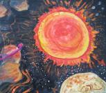 Эвриалистичный пейзаж. Рисунки о космосе