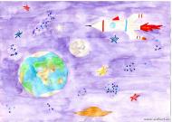 Космические дали. Рисунки о космосе