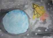 Летит, летит ракета. Рисунки о космосе