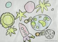 Дорога в космос. Рисунки о космосе