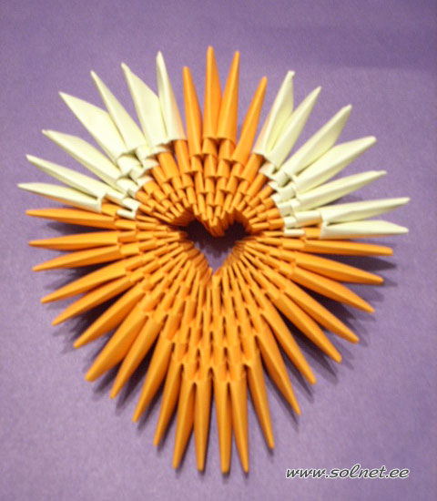 Сердечко (модульное оригами)