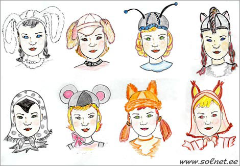 Шапочка с ушками для карнавального костюма животного