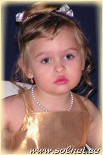 Карина Трубе; 3,5 года; Эстония, Нарва