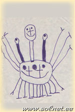 Автор рисунка: Мишутка; 4 года; Россия, г. Курган