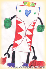 Автор рисунка: Саша; 7 лет; Россия г. Железнодорожный Московской области