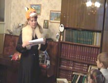 Лиса читает задания