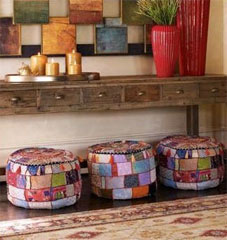 Пуфики пэчворк