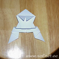 Оригами. Лягушка из бумаги