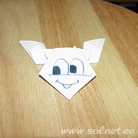 Оригами. Лягушка из бумаги