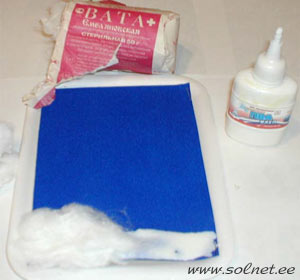 Мастерим панно 'Снеговик'