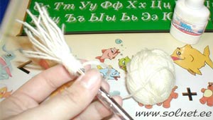 Мастерим панно 'Снеговик'