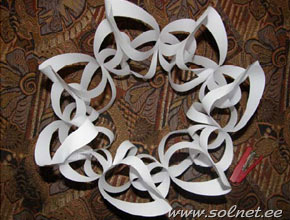 Объемная снежинка